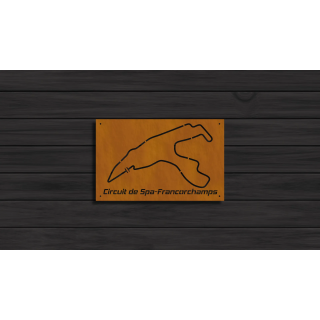 Spa track cortensteel sign