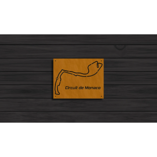 Monaco racetrack cortensteel sign