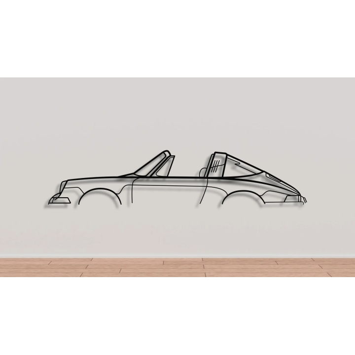 Porsche 911 targa simple silhouette