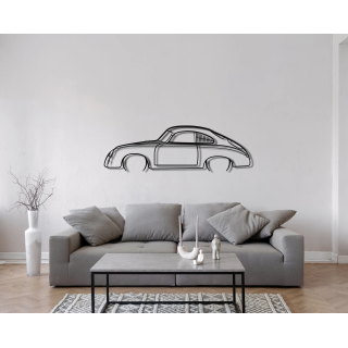 Porsche 356 full silhouette