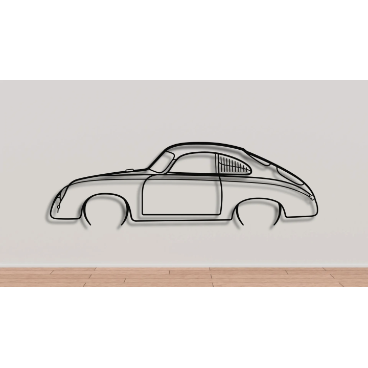 Porsche 356 full silhouette