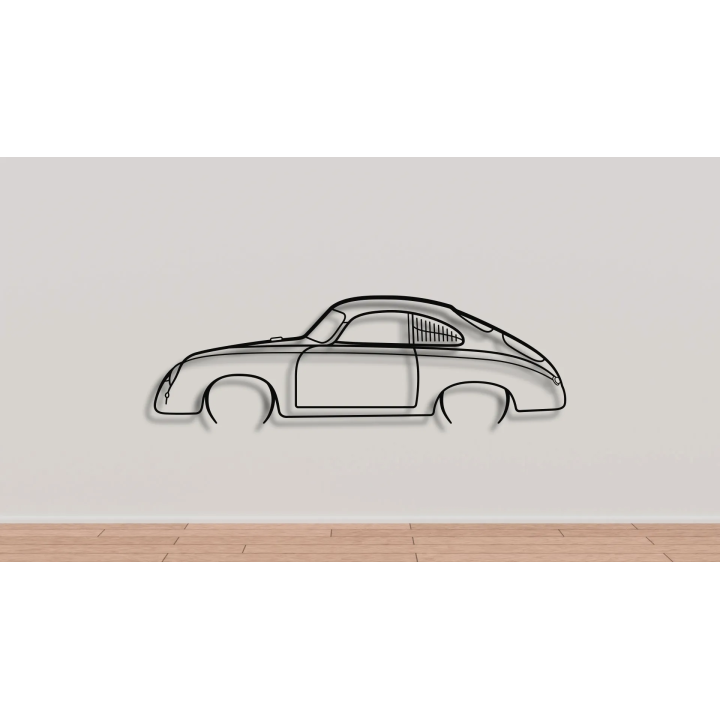 Porsche 356 full silhouette