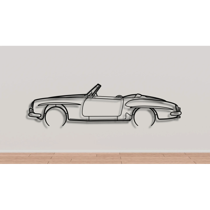 Mercedes 190SL full silhouette