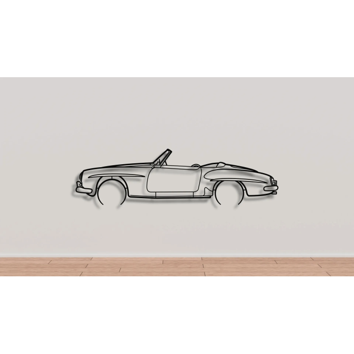 Mercedes 190SL full silhouette