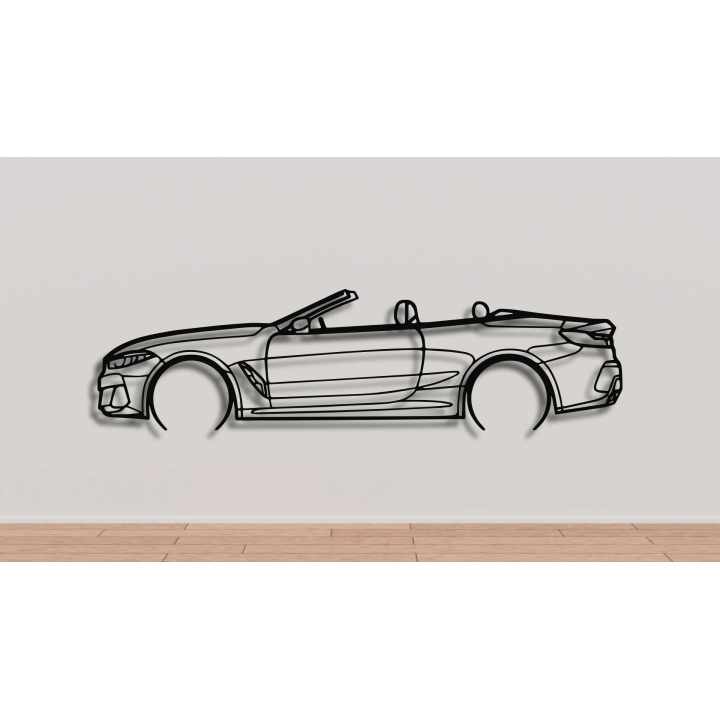 BMW 850i full silhouette