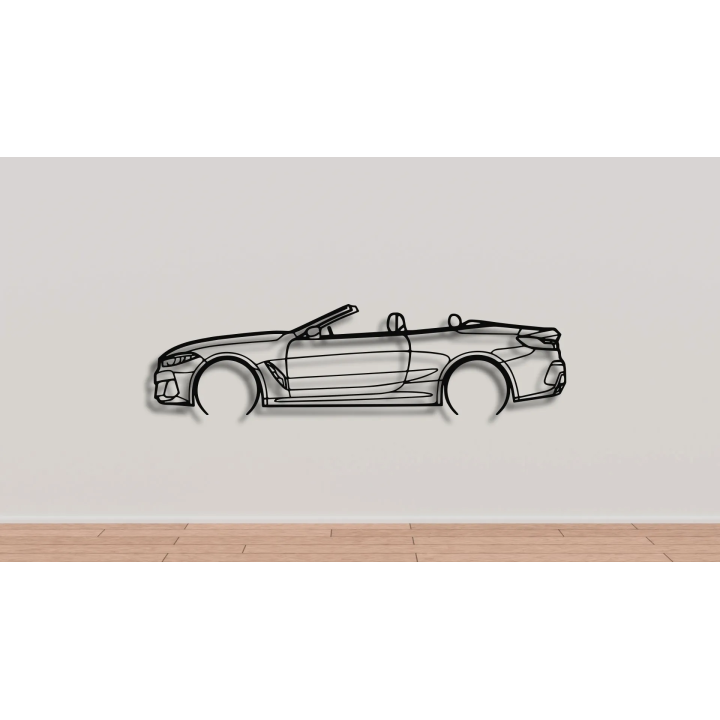 BMW 850i full silhouette