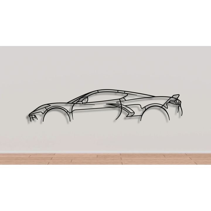 Chevrolet Corvette C8 silhouette