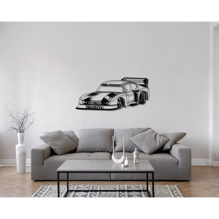 Ford Capri Zakspeed angled silhouette