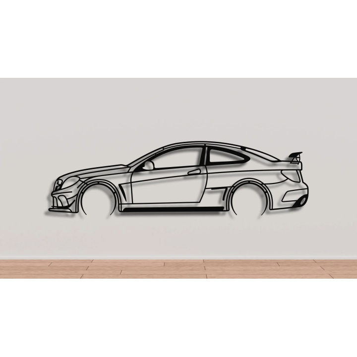 Mercedes C63 AMG Black series full silhouette