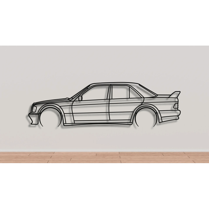 Mercedes 190e evo I full silhouette