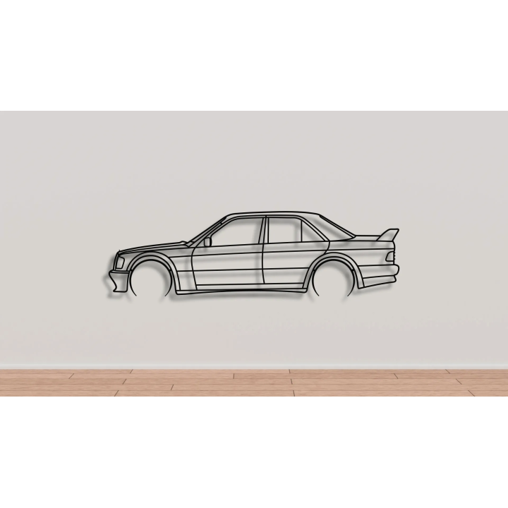 Mercedes 190e evo I full silhouette