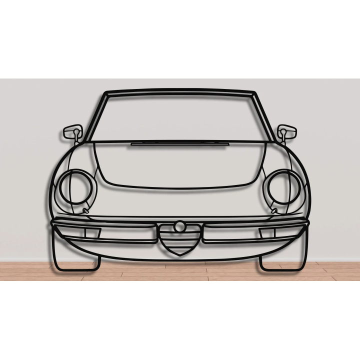 Alfa Romeo Spider front silhouette