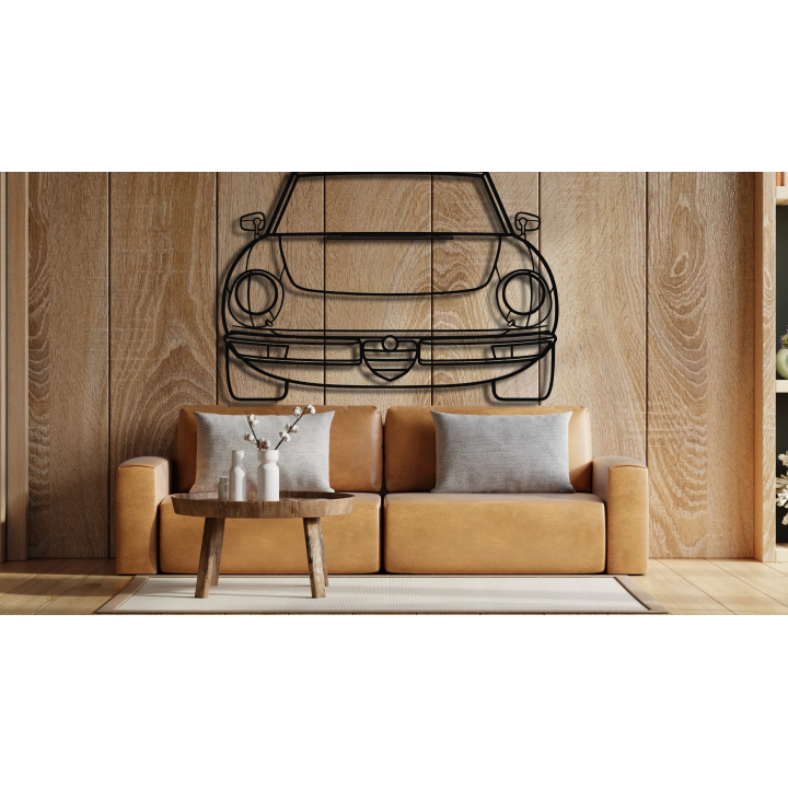 Alfa Romeo Spider front silhouette