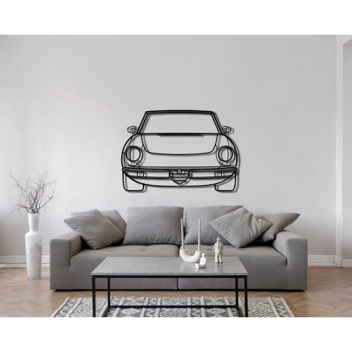 Alfa Romeo Spider front silhouette