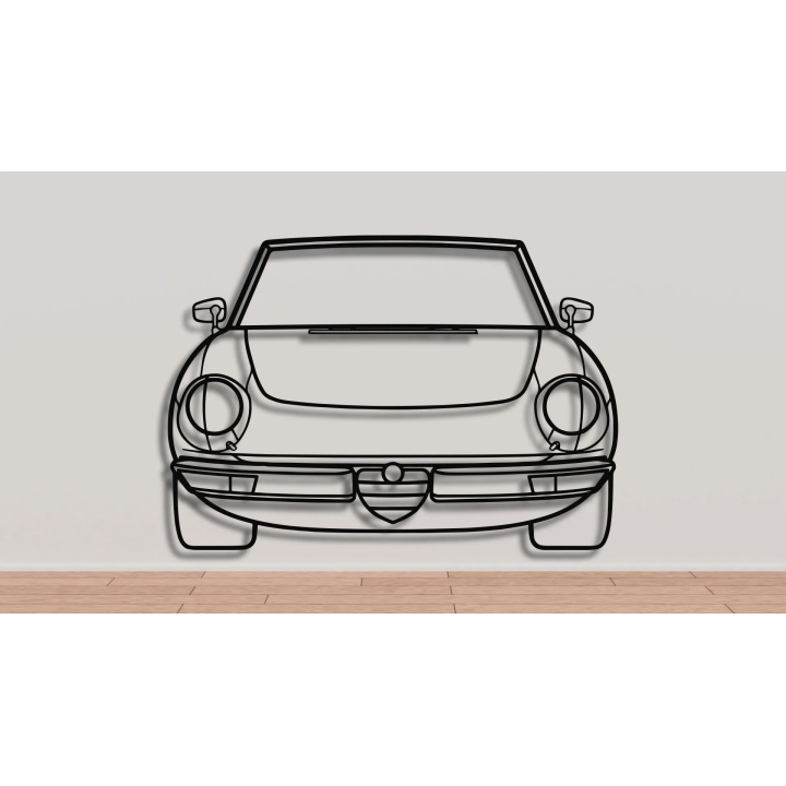 Alfa Romeo Spider front silhouette