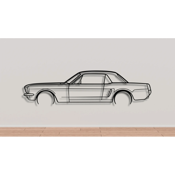 Ford Mustang Coupe 1966 full silhouette