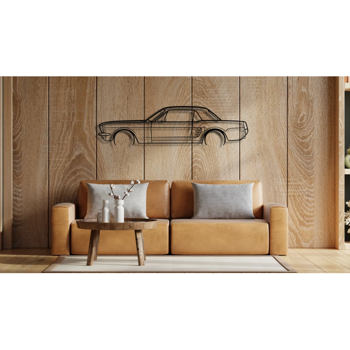 Ford Mustang Coupe 1966 full silhouette