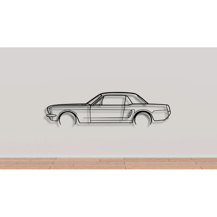 Ford Mustang Coupe 1966 full silhouette