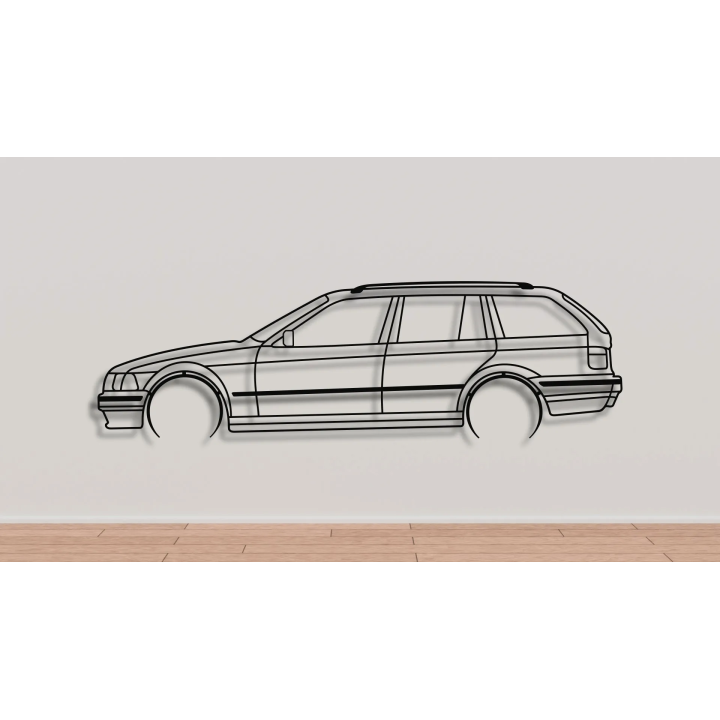 3 series BMW E36 touring full silhouette