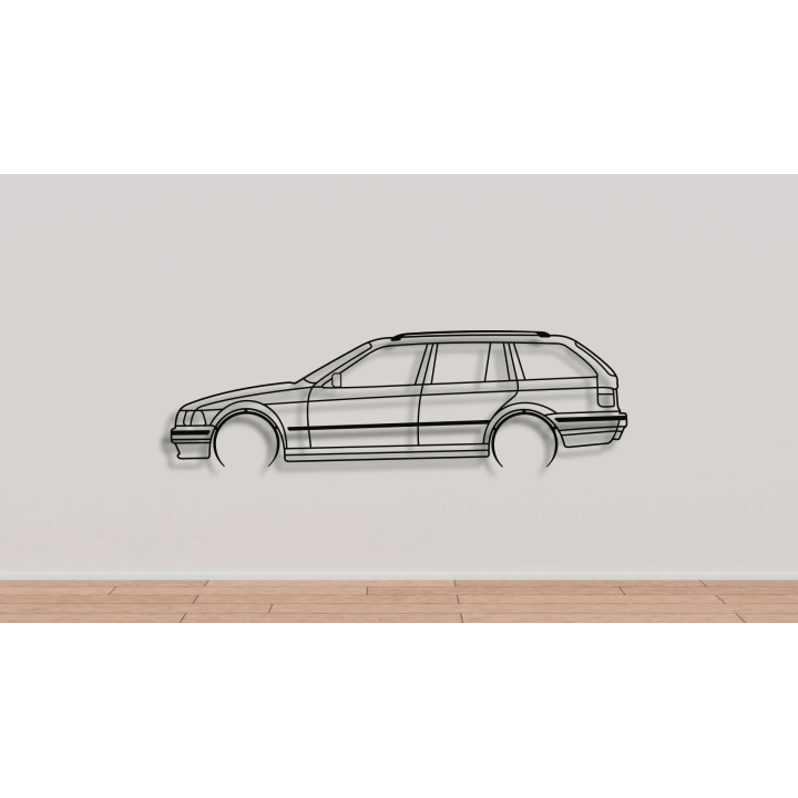 3 series BMW E36 touring full silhouette