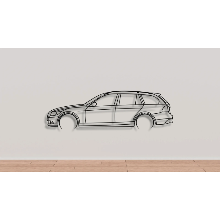 3 series BMW E91 touring full silhouette