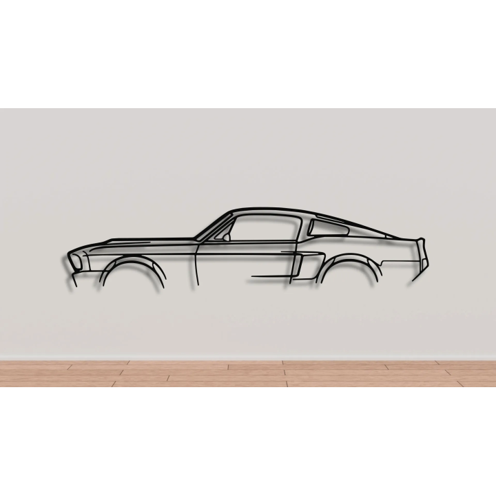 Ford Mustang Elanor full silhouette