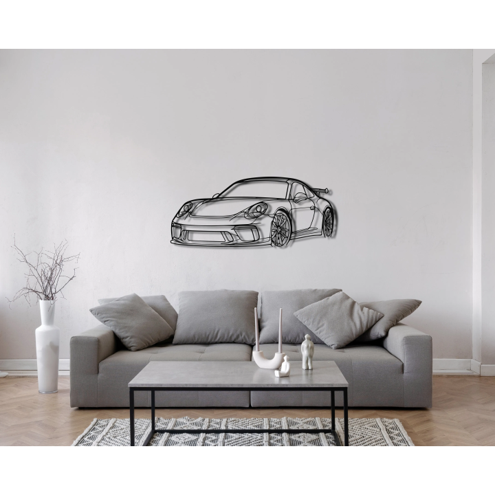 Porsche 911 991 GT3 angled silhouette