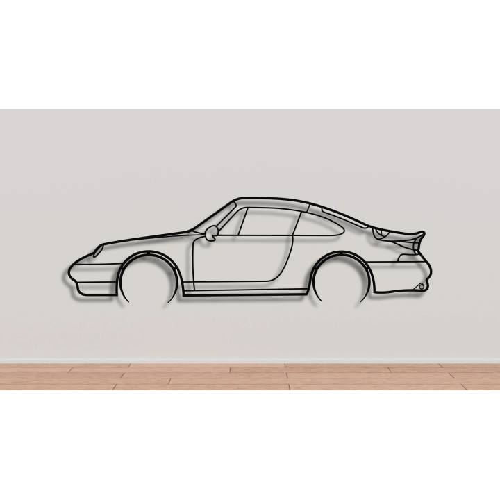 Porsche 911 993 Turbo full silhouette