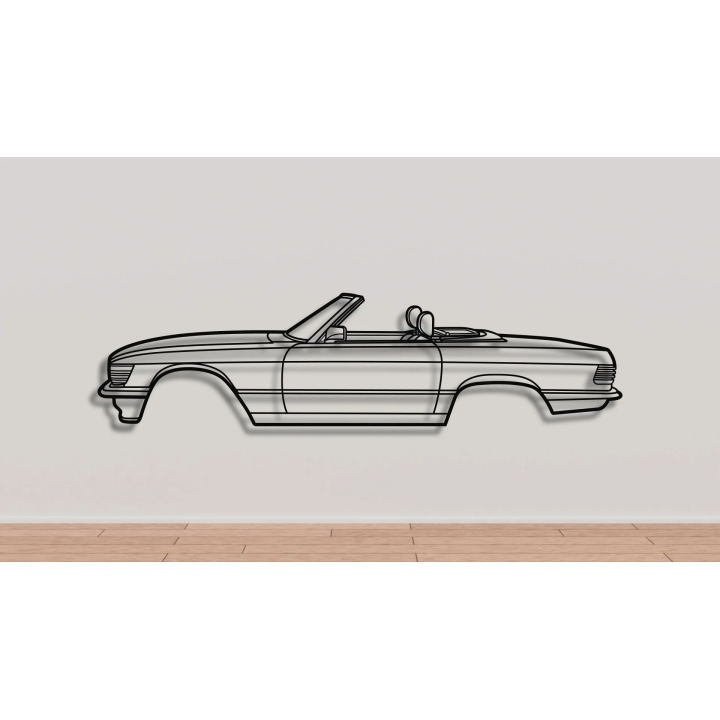 Mercedes 107SL full silhouette