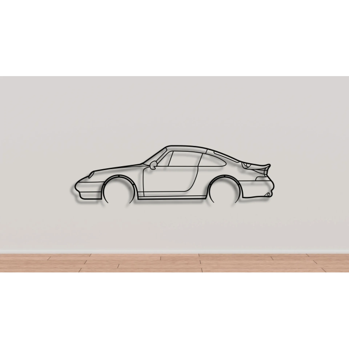 Porsche 911 993 Turbo full silhouette
