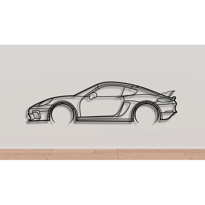 Porsche 718 Cayman GT4 full silhouette