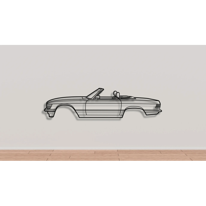 Mercedes 107SL full silhouette