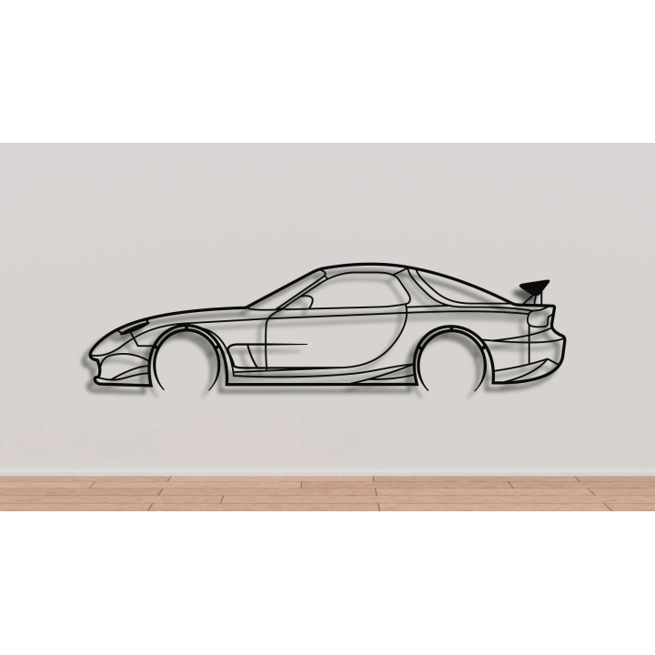 Mazda RX7 full silhouette
